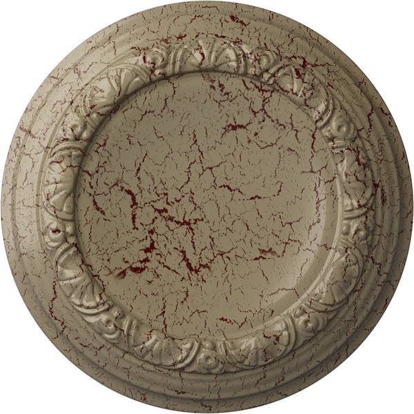 Ekena Millwork Carlsbad Ceiling Medallion (Fits Canopies up to 7 7/8"), 12 1/2"OD x 1 1/2"P, Gobi Desert Crackle CM12CAGDC - main